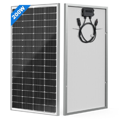 12V 200W Monokristallin Solarpanel Solarmodul Photovoltaik Wohnmobil 200 Watt