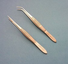 Pinzette gerade und gebogen spitz 13 cm  P-245