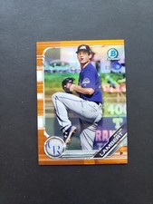 2019 Bowman Orange Refractor /25 Peter Lambert #BCP-136 Rookie RC