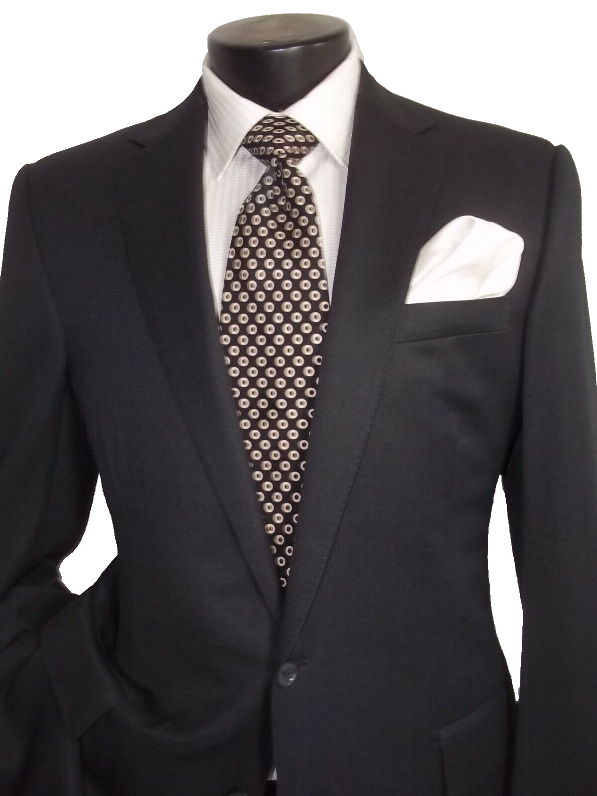 ( Black Label, Ralph Lauren Solid Gray 2Button Si… - image 4