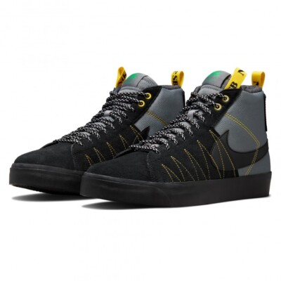Herren Nike SB Zoom Blazer Mid Sneaker DC8903 001 Schwarz/Grau Größe UK 5,5 EU 38,5