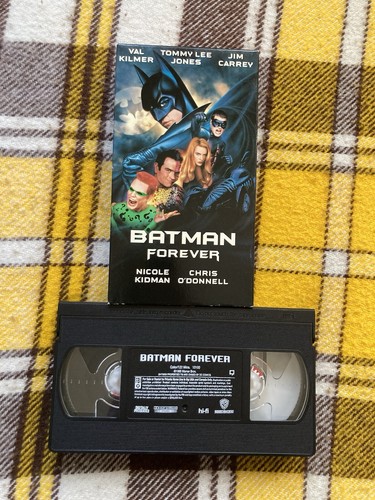 Batman Forever 1995 VHS Val Kilmer Jim Carrey 90s Cult Comic Book Movie - Picture 4 of 4