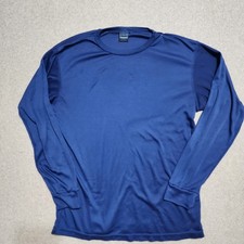 Vintage Patagonia Shirt Mens XL Blue Capilene Long Sleeve Base Layer Made In USA