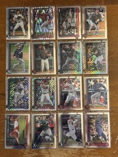 2025 Topps Chrome 16 cards - Rookies, Parallels - THORPE (RC), CARROLL, DEVERS