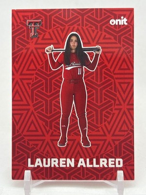 2026 Onit Athlete [Fusion Standard] #F-6 Lauren Allred Texas Tech Red Raiders
