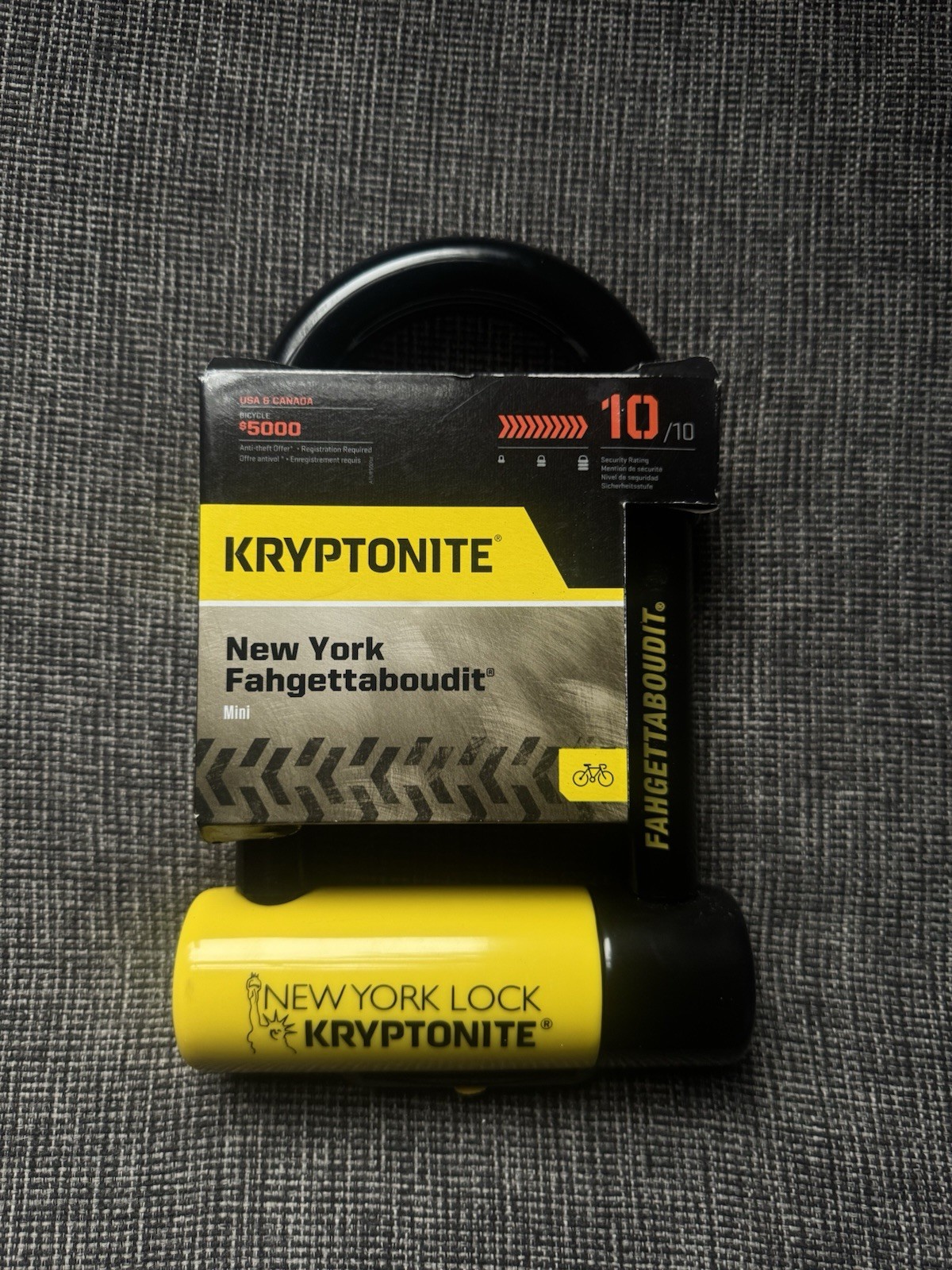 Kryptonite New York Fahgettaboudit Mini U-Lock Keys Included Brand New