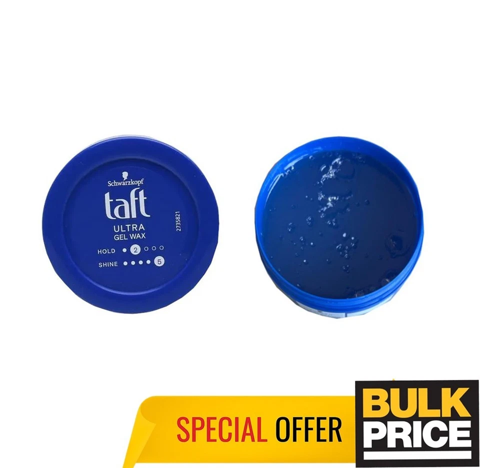 Schwarzkopf Taft Ultra Gel Wax Max Shine Flexible 24H Hold Hair Styling paquete de 3 Foto 2 de 4