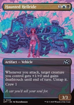 Magic/MTG Haunted Hellride DFTX-325 Uncommon Englisch Neu Foil