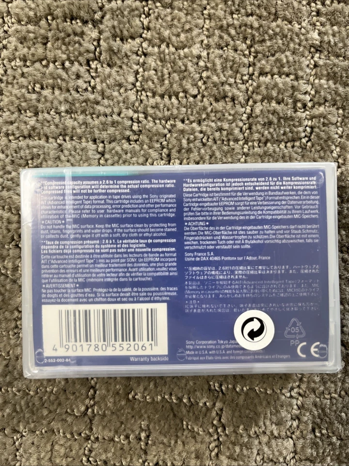 Sony SDX2-50C 50GB/130GB AIT DATA Cartucho 64K Lote De 7 Nuevo Foto 3 de 4