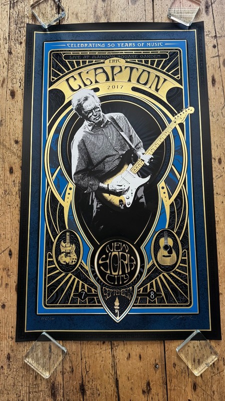 Eric Clapton - Madison Square Garden NYC  Sept. 7&8 2017 Limited Ed Artist Proof