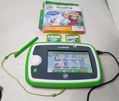 LeapFrog LeapPad 3 Learning Tablet W/ 2 Games, Stylus & Cable USED TESTED