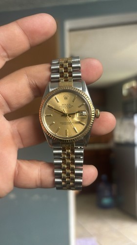 Rolex Datejust 36mm Two Tone 18k Gold & Stainless Jubilee - 16013