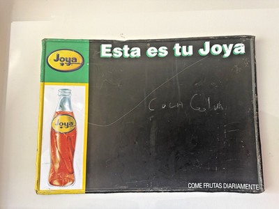 Rare vintage Original   Joya  beverage Metal Or Tim sign!