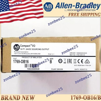 New Sealed 1769-OB16/B AB CompactLogix 16Pt 24VDC D/O Module 1769 OB16 serB 1PC