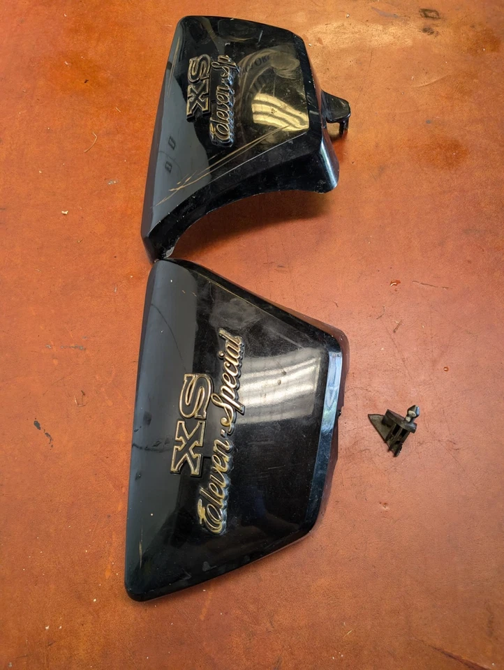 1978 1981 XS Eleven Yamaha XS1100 Capas Laterais Corpo Par Capa Plástica Motocicleta - Imagem 2 de 4