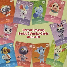 Animal Crossing Series 5 Amiibo Cards AUTHENTIC BRAND NEW UNUSED MINT Various