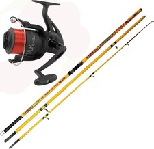 canna pesca surfcasting a innesti 3 sezioni kit combo con mulinello 7000 mare