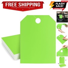 100 Pcs Blank Car Mirror Hang Tags, 8.5" x 11.5" Large Rearview Hanger, Print...