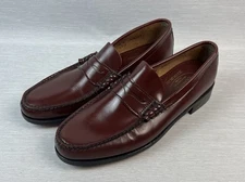 Handmade Church’s Burgundy Men’s Leather Loafers Size 9.5M