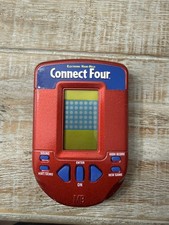 Hasbro Connect 4 Four Electronic Handheld Travel Game 2002 Tested and Works