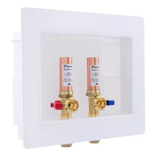 1/2 In. Push-To-Connect X 3/4 In. MHT Brass Washing Machine Outlet Box with Wate