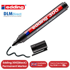 Edding 300 Permanent Marker Bullet 1.5-3mm Black - Single Pen