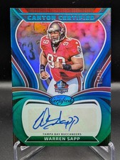 2025 Panini Certified Warren Sapp- Canton Certified Signatures Teal /75