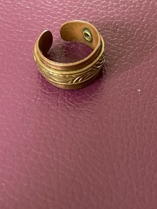 Vtg Copper And Brass Adjustable Toe Ring