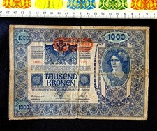 (USA ) , Austria  Banknote  , 1000 Kronen , Year : 1902 .