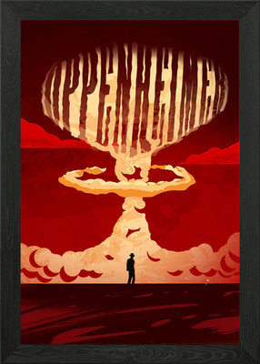 oppenheimer movie poster Framed Wall Art Poster Canvas Print Picture