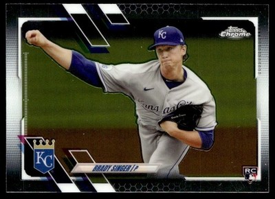 2021 Topps Chrome Brady Singer Rookie Kansas City Royals #166