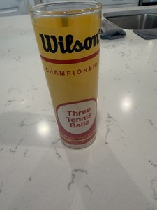 Early Vintage Version Wilson"Championship Tennis Balls" High Ball Drinking Glass