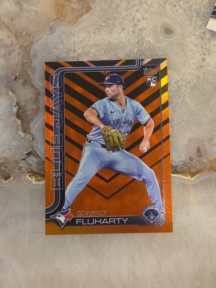 MASON FLUHARTY🔥2025 Topps Update HOLIDAY Parallel RC #US 138 TORONTO BLUE JAYS