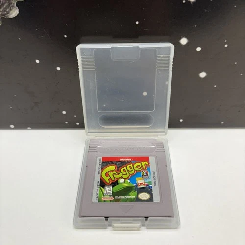 Original 1998 GRAY Nintendo Game Boy Frogger w/case - Tested & Working!!!