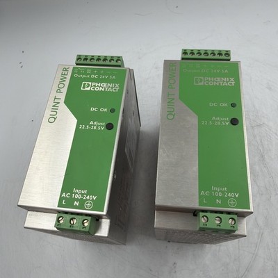 Phoenix Contact QUINT-PS-100-240AC 24DC/5 Power Supply 100/240VAC tested good