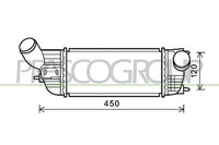 Prasco LadeluftküHler FüR CitroëN C5 III Break 2.0 Hdi 165 Peugeot 508 SW I
