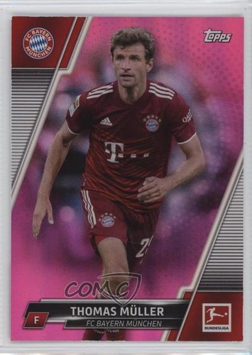 Thomas Muller [Fuchsia Foil] #157 2021 Topps Bundesliga card