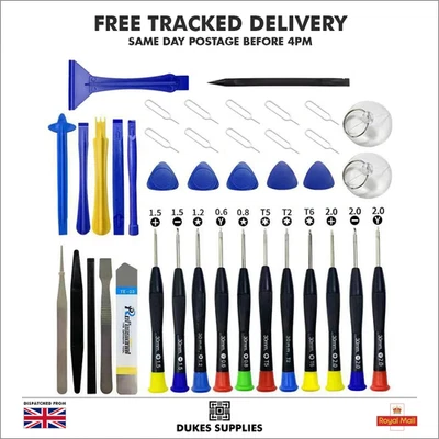 DUKES SUPPLIES Professionelles Reparatur-Toolkit Schraubendreher-Set iPhone, Android, Macbook