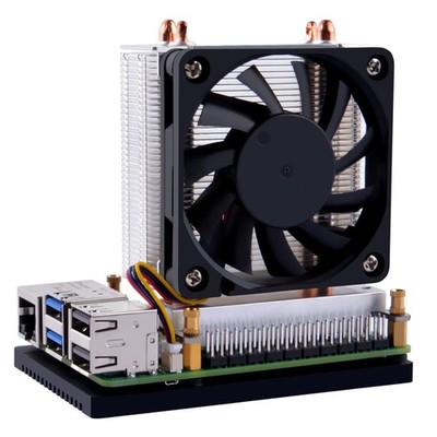 Raspberry Pi ICE Tower Plus Cooler für Pi 5 Aluminiumaktivkühler mit Ventilator