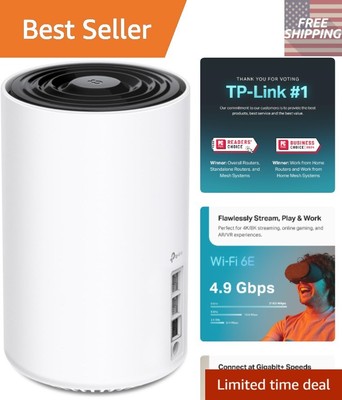 Deco XE70 Pro - Ultra-Fast WiFi 6E Mesh Router, 2.5Gbps LAN, 200 Device Support