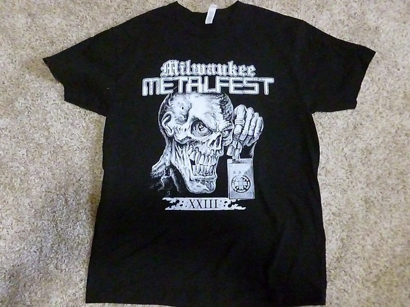 Original MILWAUKEE METALFEST 2023 Concert Tour Shirt Medium Obituary Anthrax