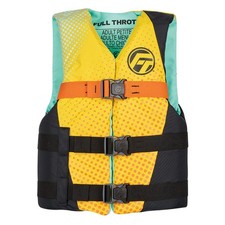 Full Throttle Teen Nylon Life Jacket - Yellow/Black 112200-300-010-26