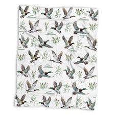 Mallard Duck Blanket, Wild Animal Duck 50"x40" for child Mallard Duck--2