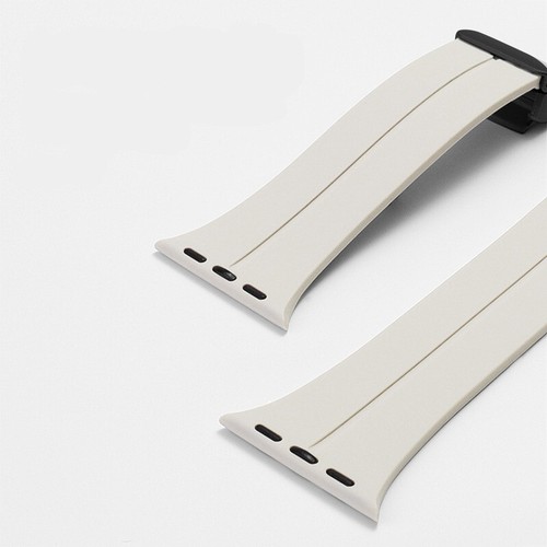 Magnetic Silicone Band For Apple Watch Ultra 2 10 9 8 7 46/45/49MM Wrist Strap - Picture 4 of 36