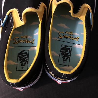 Vans The Simpsons Homer and Bart Classic Slip On Skate Shoe  display picture 3