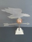 Vintage Metal Eagle Weather Vane stand or wall decor Indoor/Outdoor