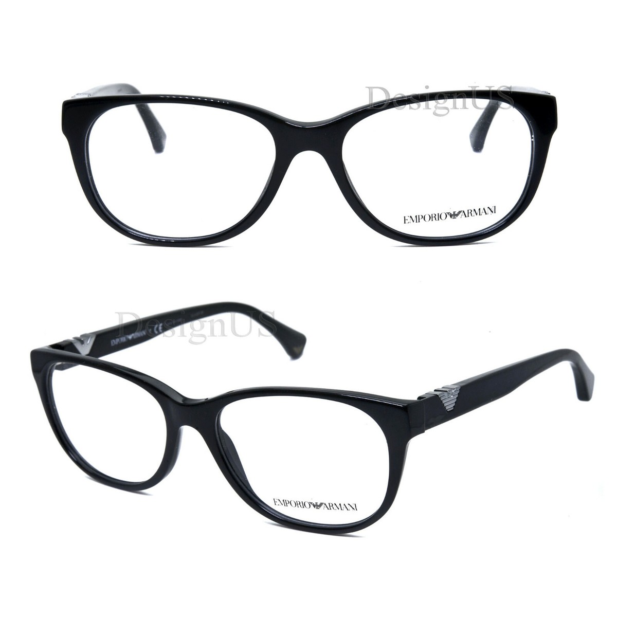 Emporio Armani Ea 3039 5017 Black Authentic Eyeglasses 52-16-140 EMPORIO ARMANI EYEGLASSES FRAME EA 3039 5017 52-16-140  main image 2