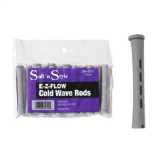 ST-356-GYLO BEAUTY SALON COLD WAVE HAIR PERM RODS - 1 DOZEN GRAY LONG