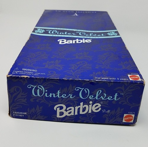 Winter Velvet Barbie - 1995 -Avon Exclusive -Perfect Doll -Damaged Box - Picture 4 of 6