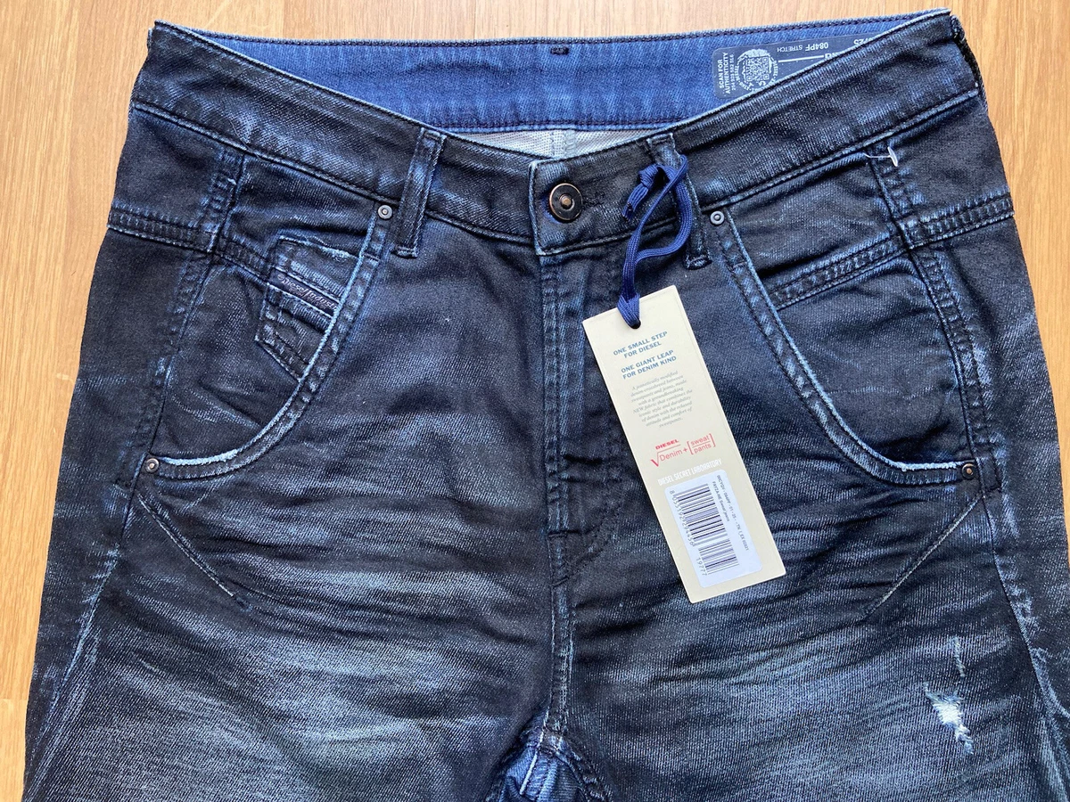 Diesel Fayza Ne women’s Jogg Jeans W25 Wash 084PF Blue Stretch BRAND NEW + TAGS